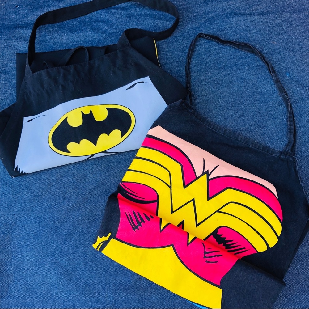 Wonder woman and Batman’s aprons